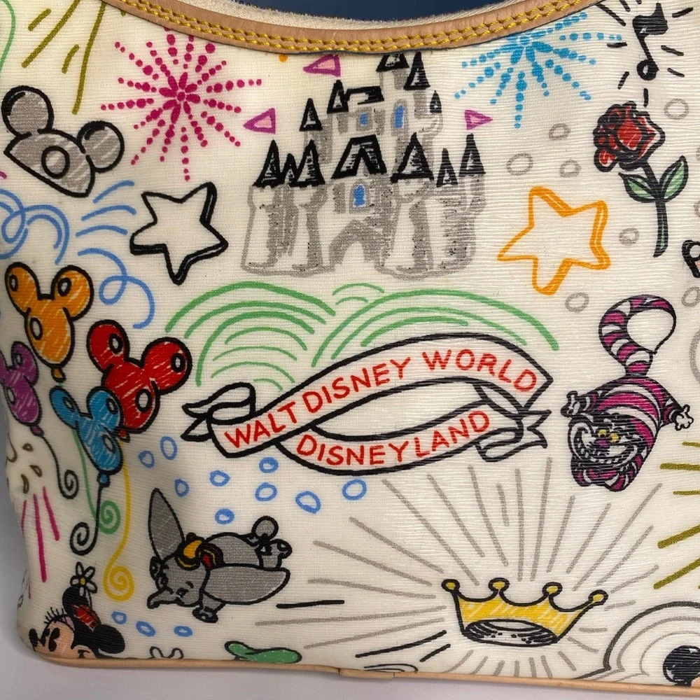 Authentic Rare Dooney & Bourke X Disney White Sketch Bag - Picture 6 of 11